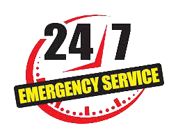 24/7 Emergency Towing Services Sign
